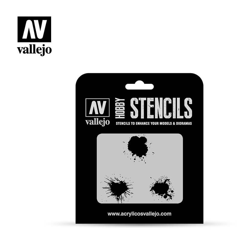Hobby Stencils: Paint Stains (Vallejo)