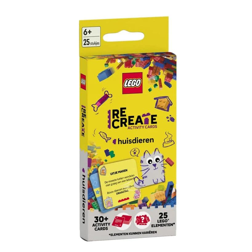 Lego Re Create Activity Cards: Huisdieren – Activiteitenkaarten – Standaard Uitgeverij