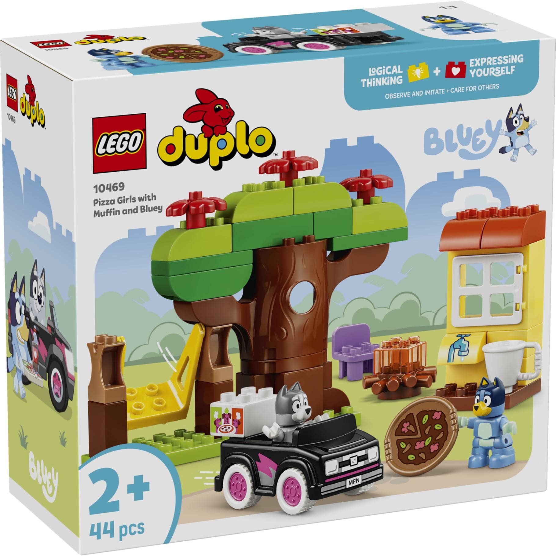 LEGO10469  DUPLO Bluey Pizzameisjes Met Muffin En  Bluey