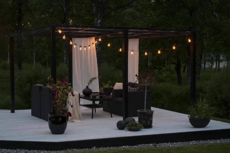 Konstsmide LED Lichtsnoer Startset | 10 Lichtpunten | 10m | Extra Warmwit | IP44