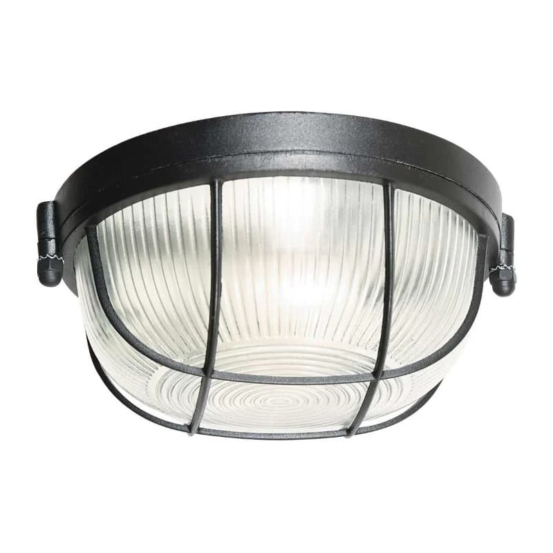 Mexlite Lisanne LED Plafondlamp | 1x E27 40W | Dimbaar | Transparant/Zwart