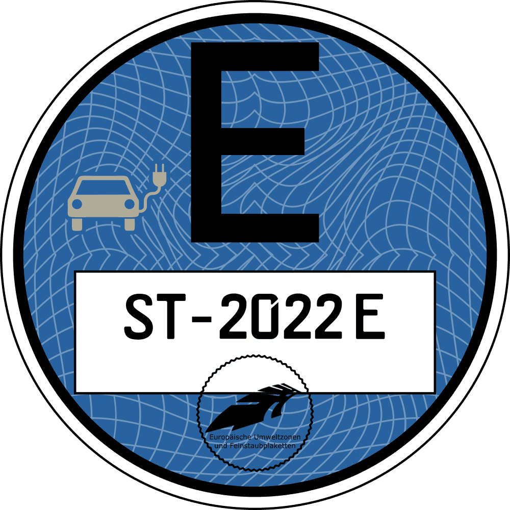 E-Plakette Duitsland Buitensticker