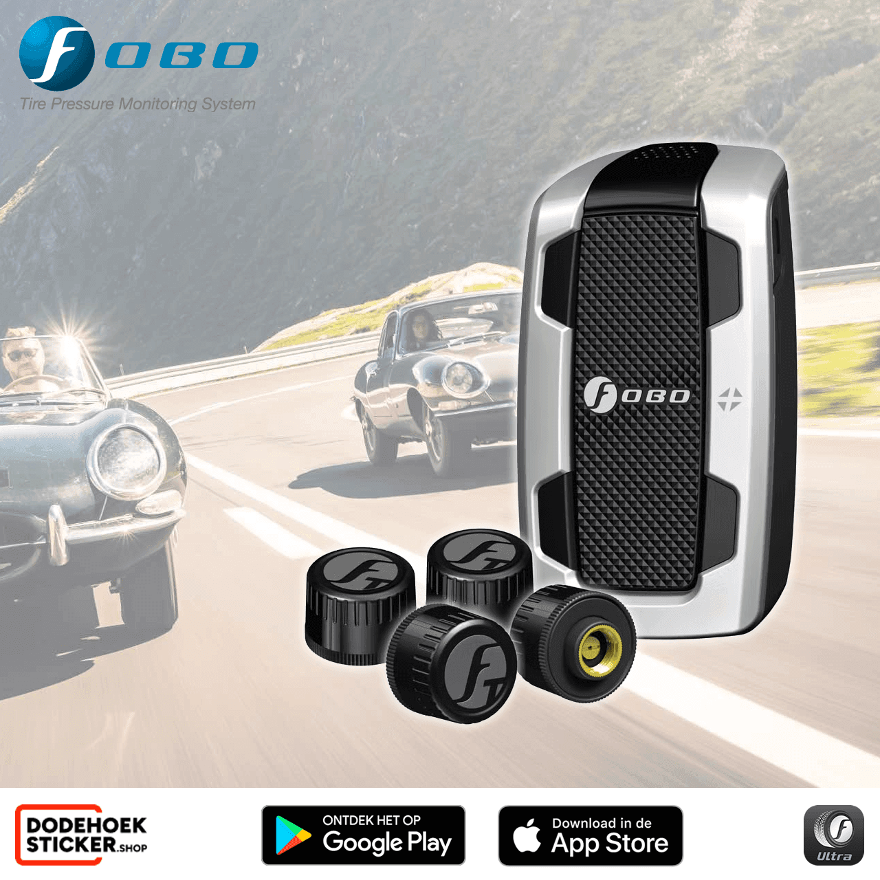 Fobo Tire Lite voor Oldtimers TPMS (4 Sensoren)