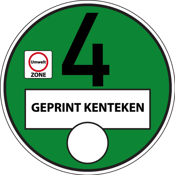 Milieusticker Duitsland