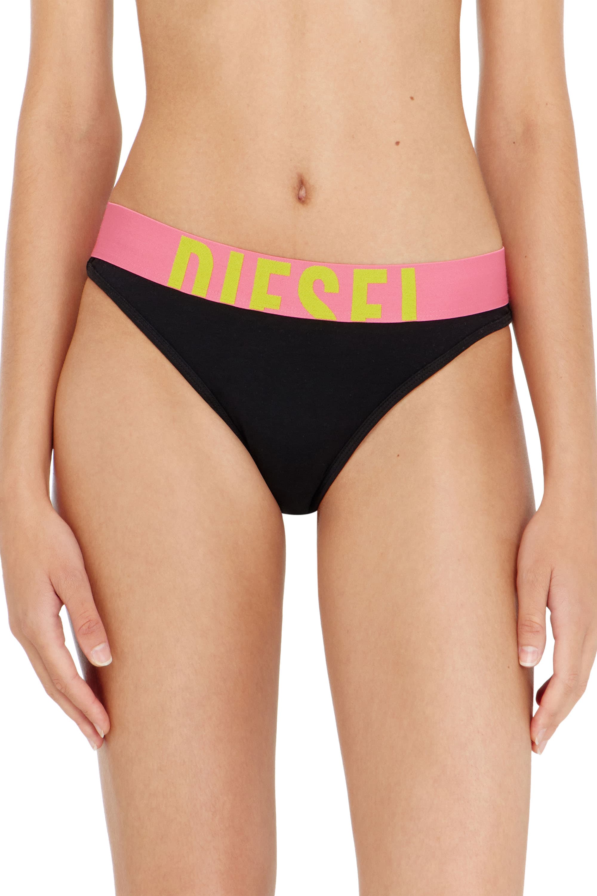 Diesel - 3-pack of panties with contrasting waistband - Panties - Woman - Black