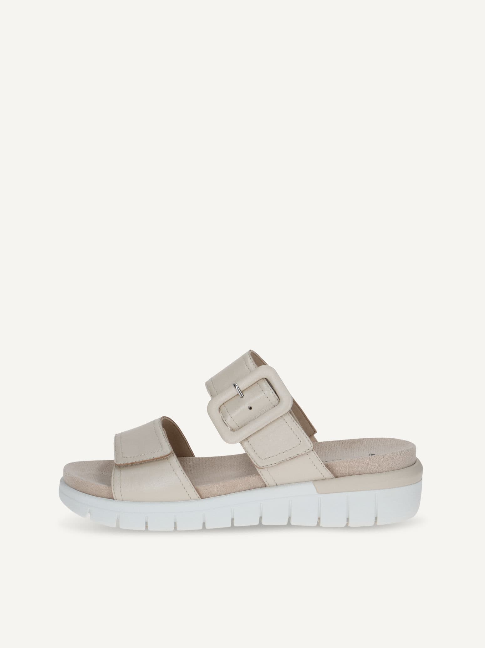 CAPRICE Mule, beige, made of Leather without heel, Size 40