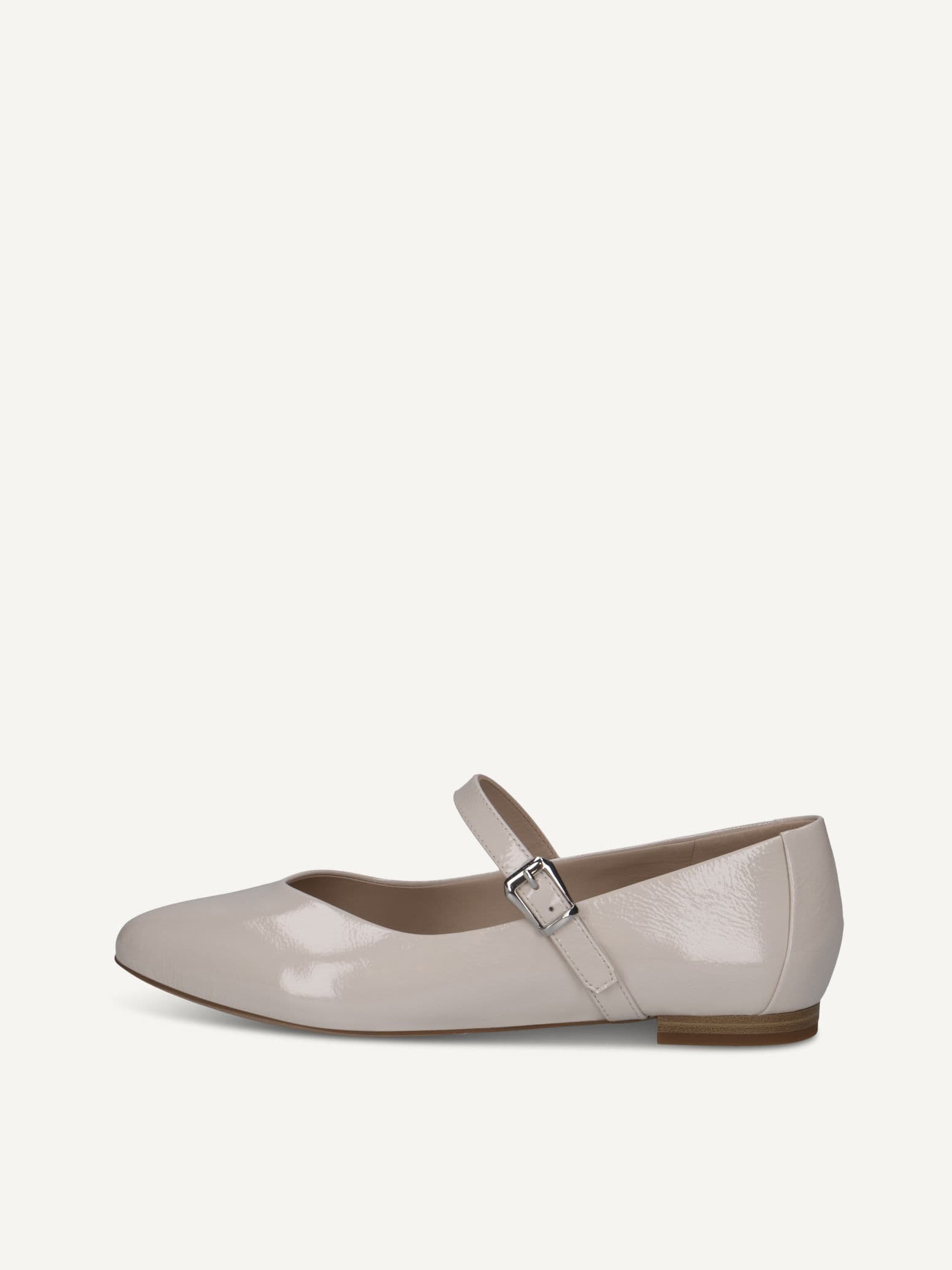 CAPRICE Ballerina, white, made of Leather with Block heel, Size 36