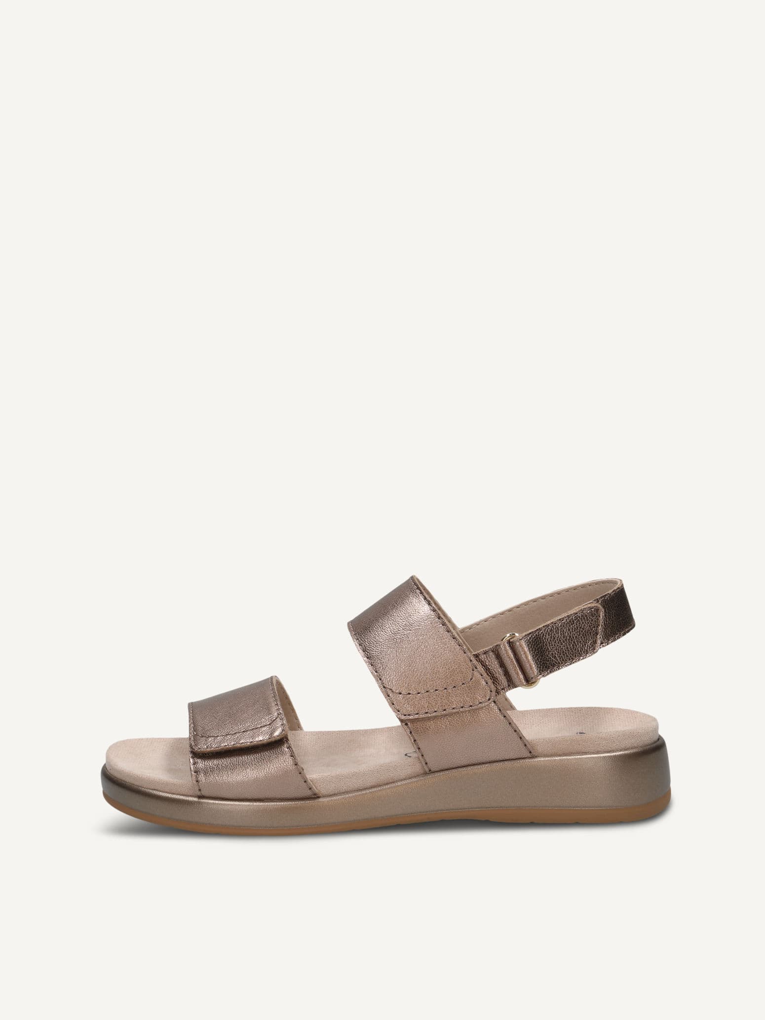 CAPRICE Sandal, brown, made of Leather without heel, Size 41