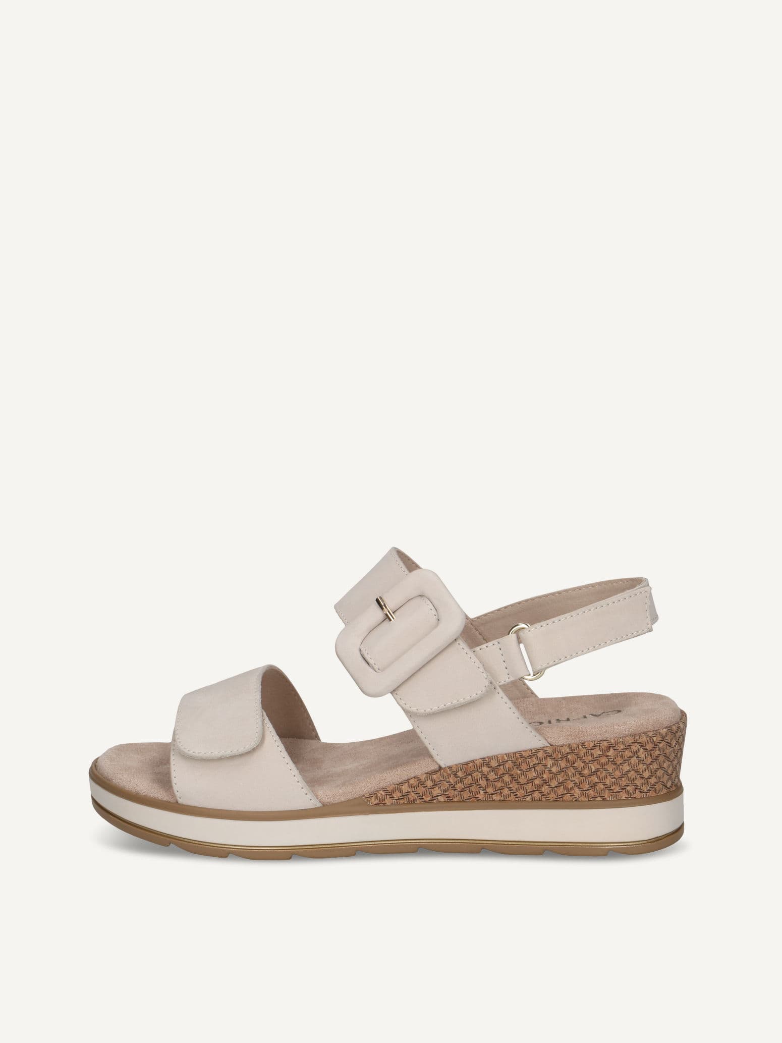 CAPRICE Heeled sandal, white, made of Leather without heel, Size 41