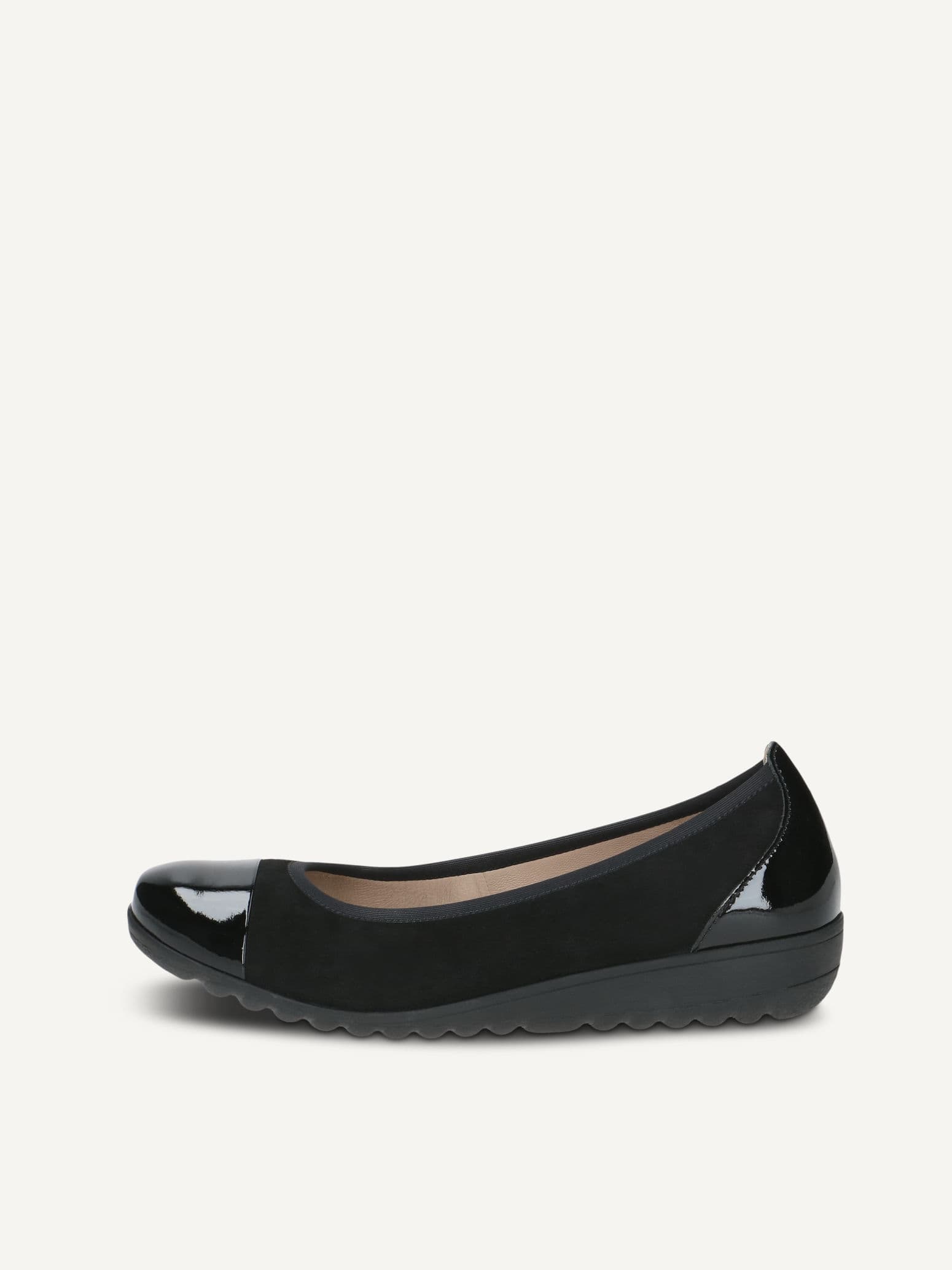 CAPRICE Ballerina, black, made of Leather, Size 37