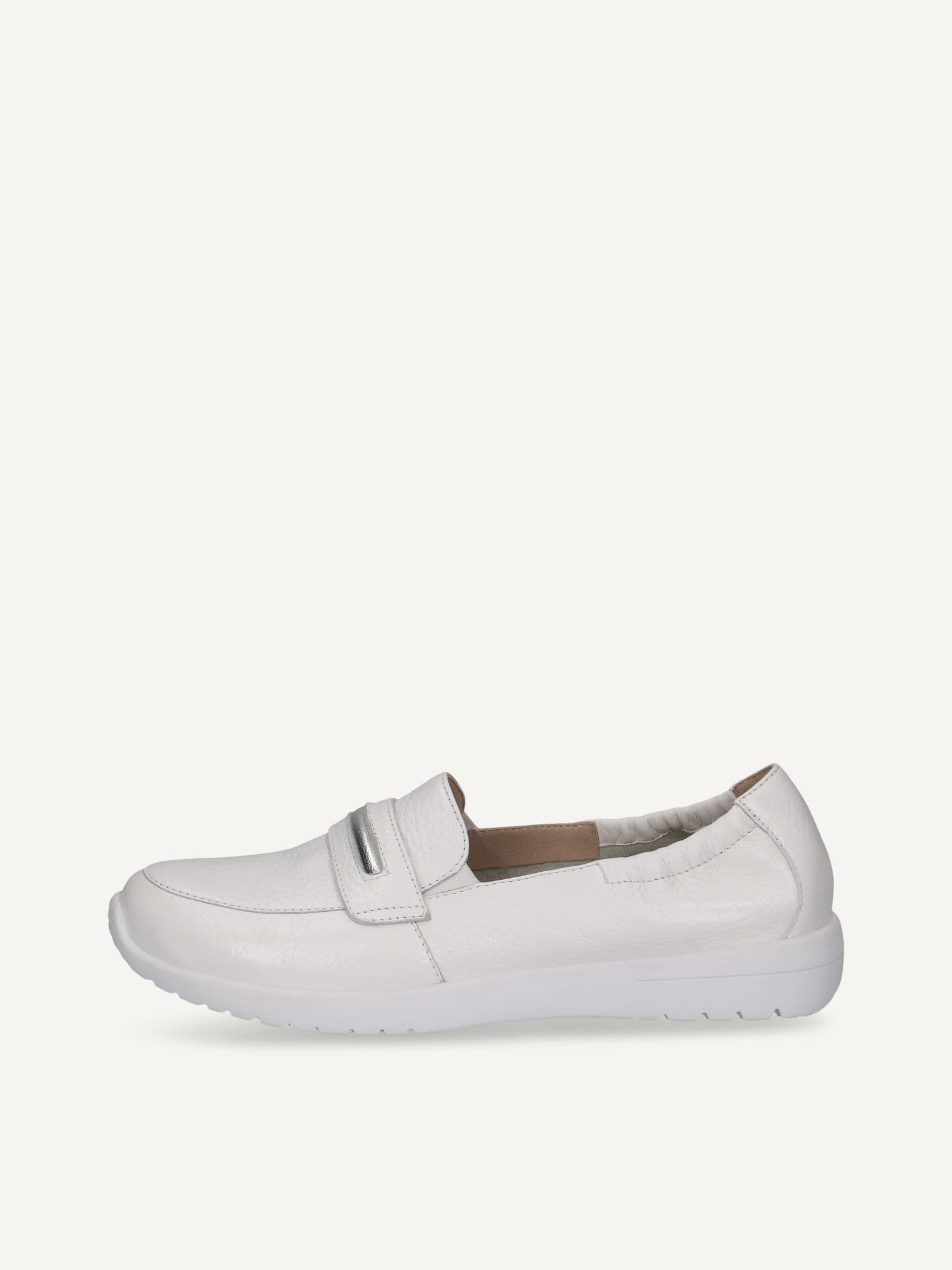 CAPRICE Slipper, white, made of Leather, Size 38