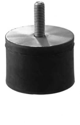 Cilindrische Trillingsdemper Type D 25 x 17 - 55 Shore M6x18