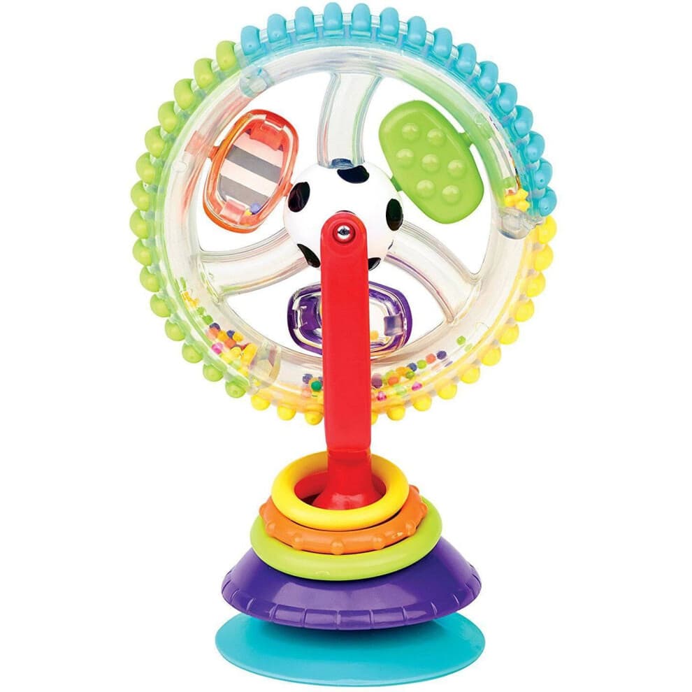 Sassy Wonder Wheel Draaiende kinderstoel Dienbladspeelgoed, leeftijd 6+ maanden