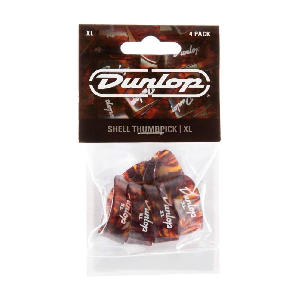 Dunlop Duimpick Plastic Shell Ext. XL. 4 Stuks.