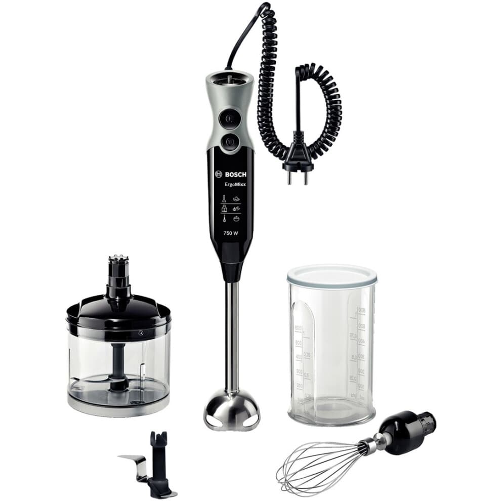 Bosch MSM67170 Staafmixer - Zwart - 750W - Mes voor het crushen van ijs - Afneembare RVS voet