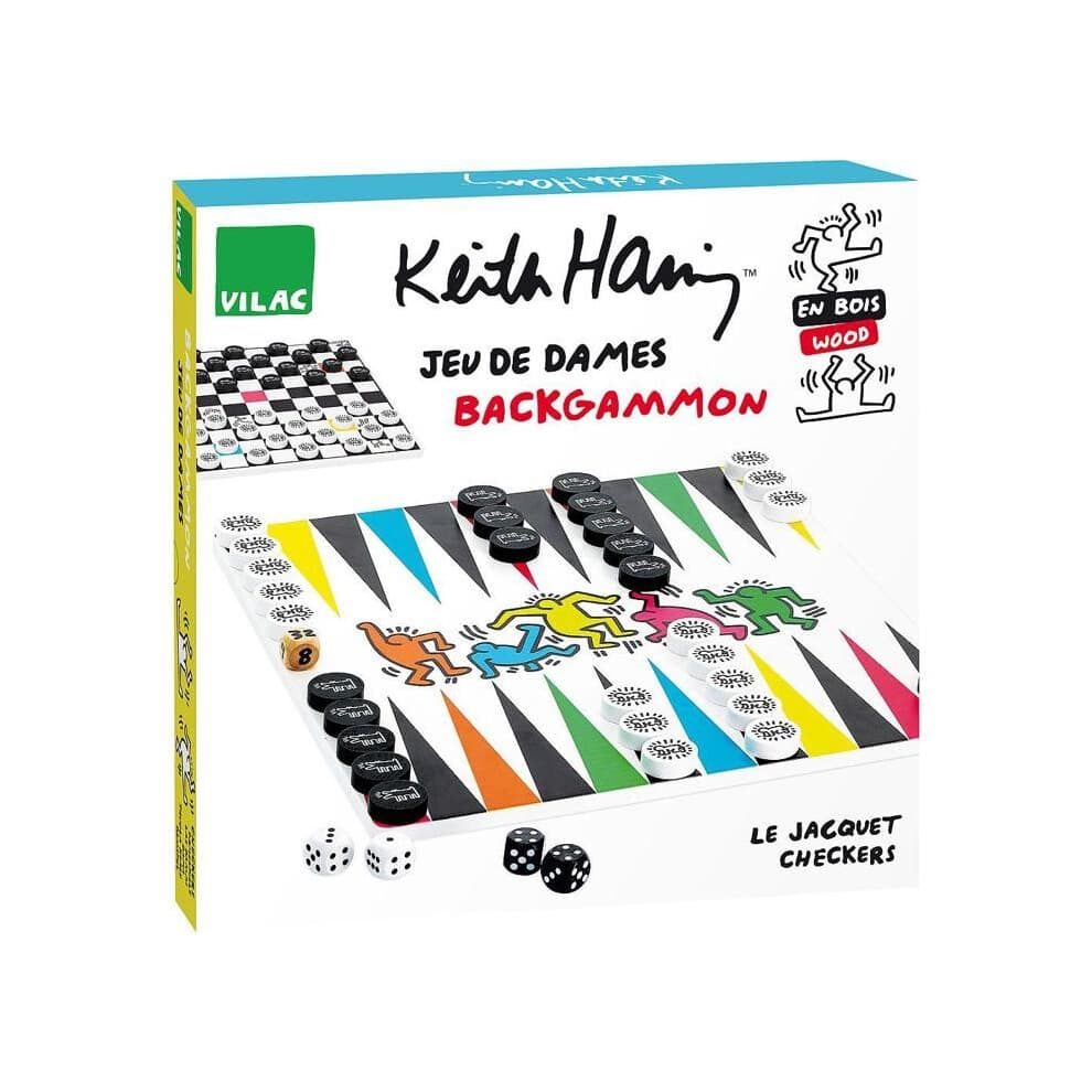 Vilac - Dames Backgammon Keith Haring