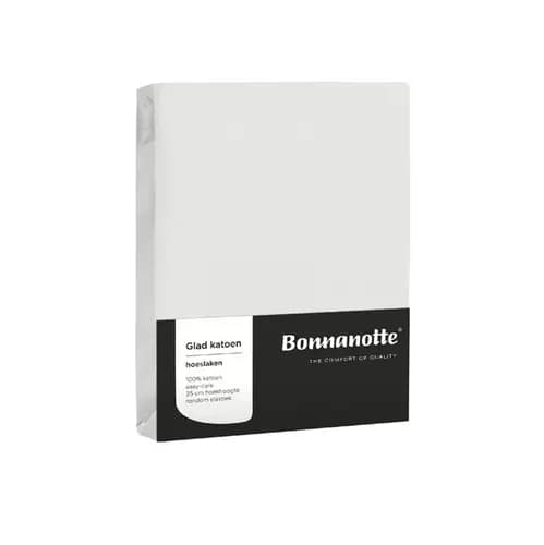 Bonnanotte Bonnanotte Hoeslaken Katoen Off White 90x200