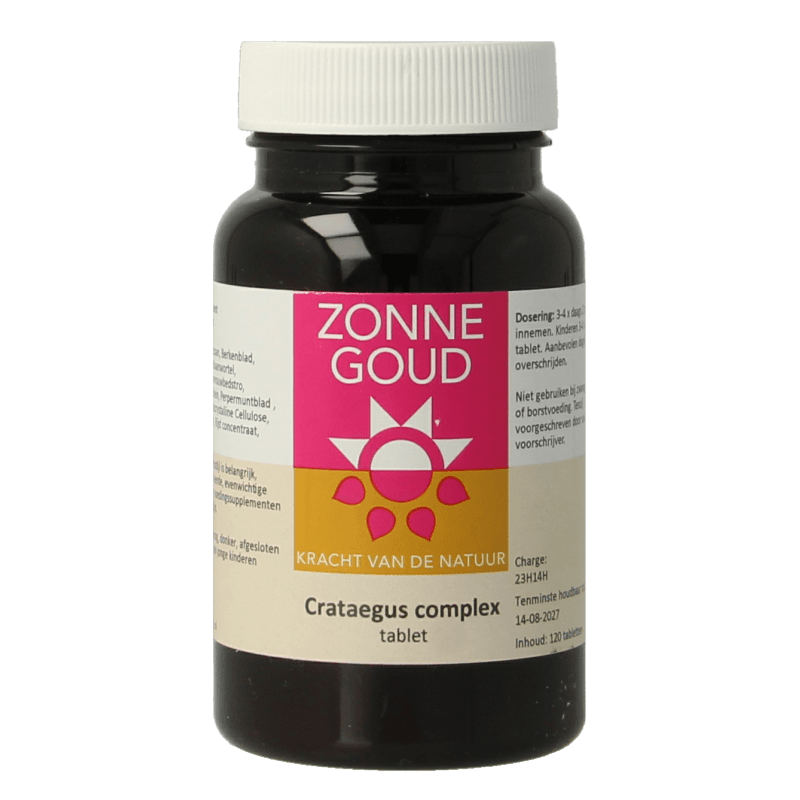 Zonnegoud Crataegus complex 120 Tabletten