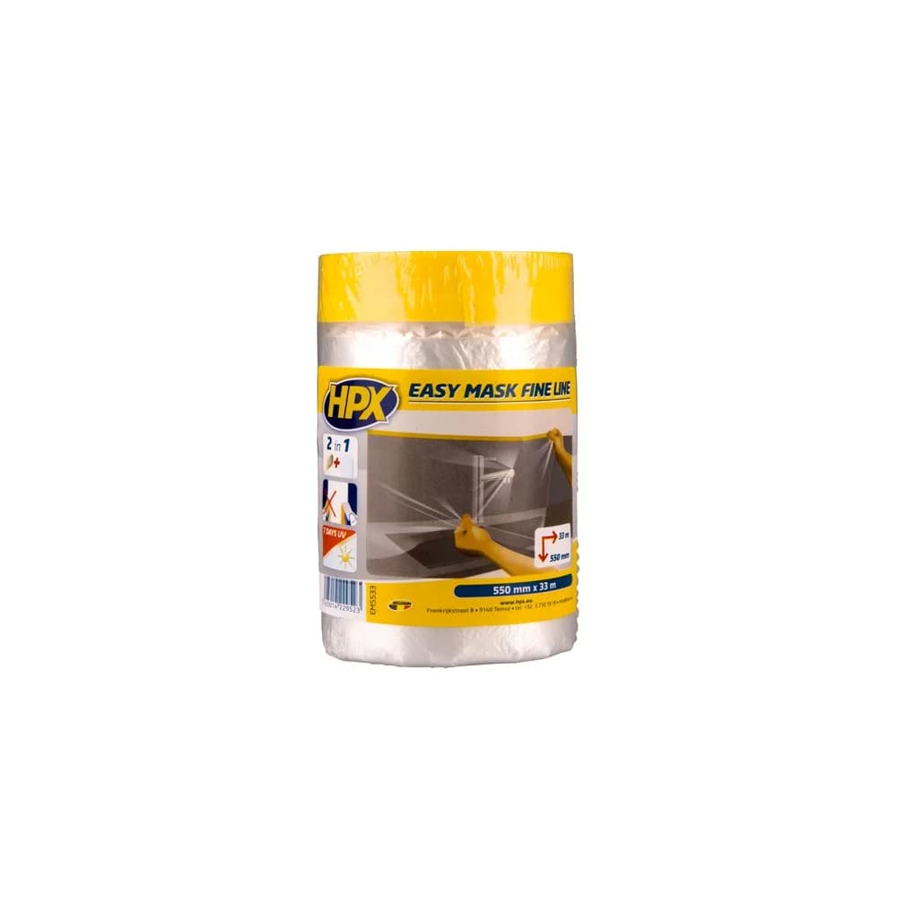 Easy Mask Film Masking Tape Gold 33 mtr | Per Stuk | 550 MM