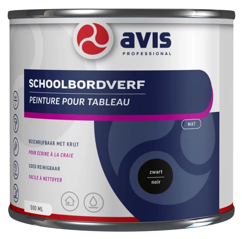 Schoolbordverf Zwart | 500 ML