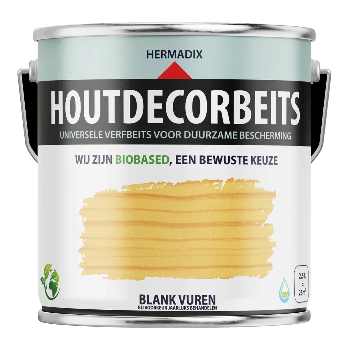 Houtdecor Transparant Blank Vuren 659 | 2,5 LTR