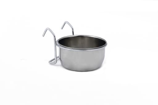 Beeztees Beeztees Coopcup Inox+Houder Hondenvoerbak 0,3L 9cm