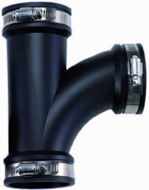 AquaForte Flexibel T-stuk 1½" / 50mm - AquaForte