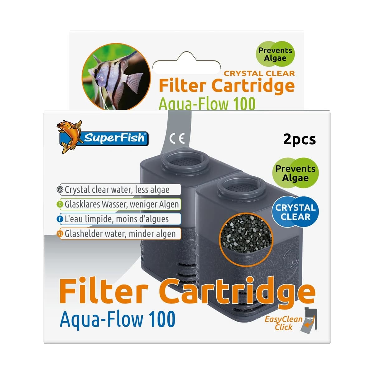 SuperFish Aquaflow 100/150 Crystal Clear Cartridge 2X - Superfish