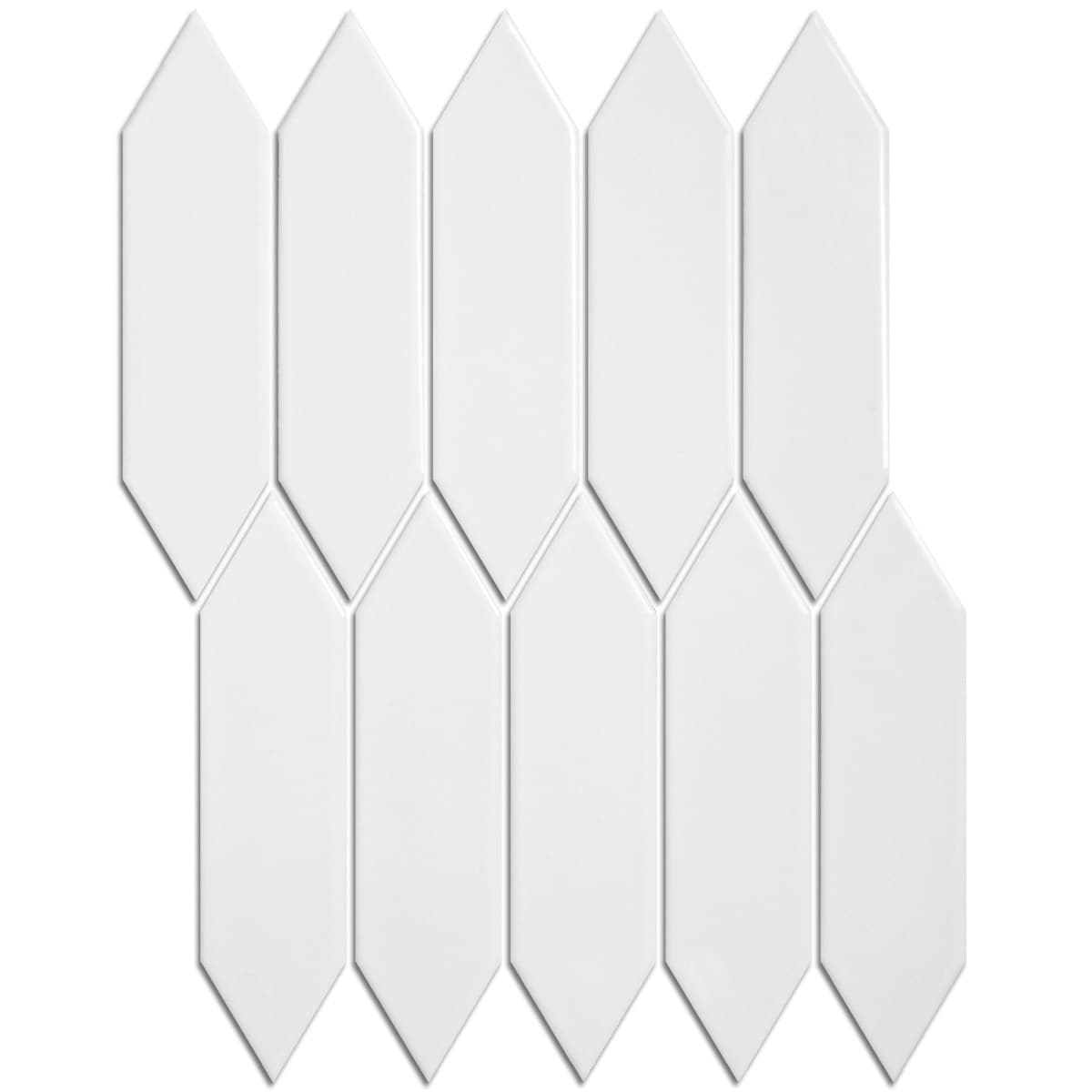 Mozaiek Paris Picket Wit 4,8x1,5