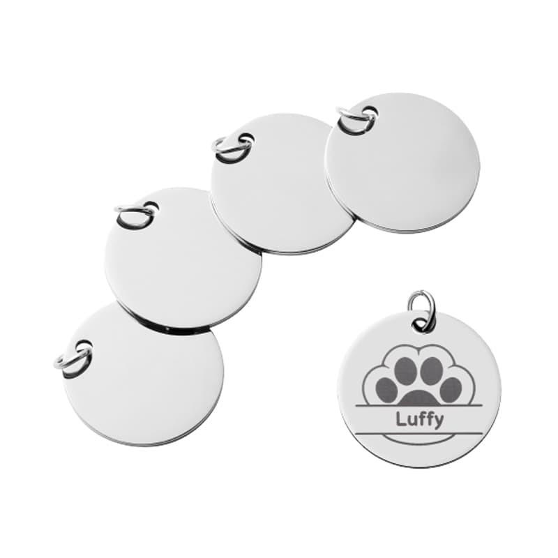Bambu Lab Round Stainless Steel Tag (5pcs)