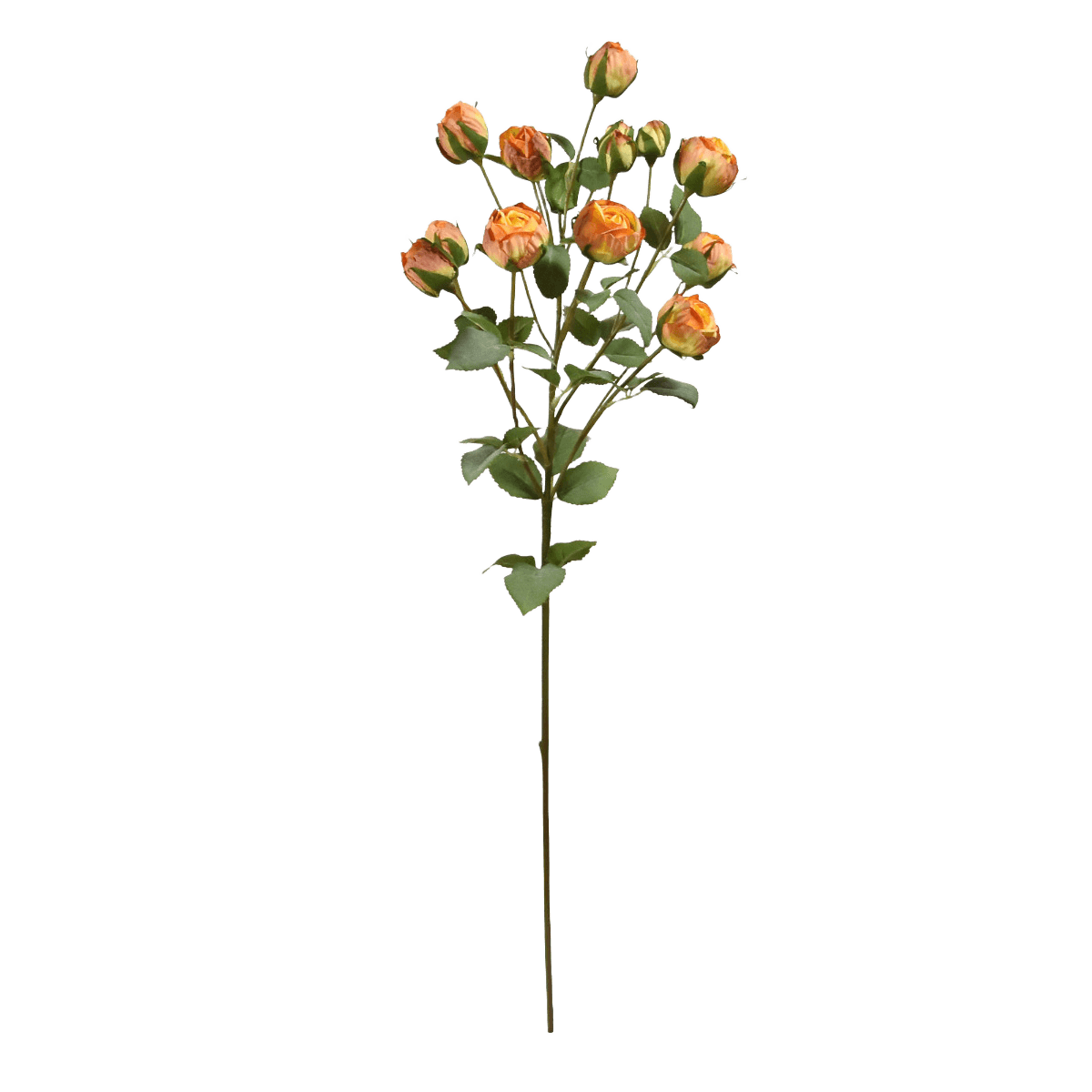 Kunst Trosrozentak 70 cm oranje