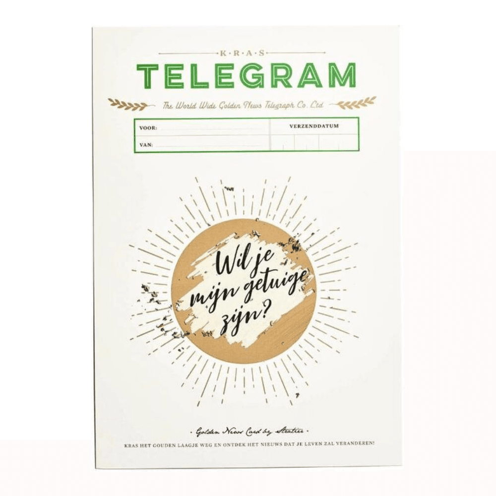 Kras telegram getuige