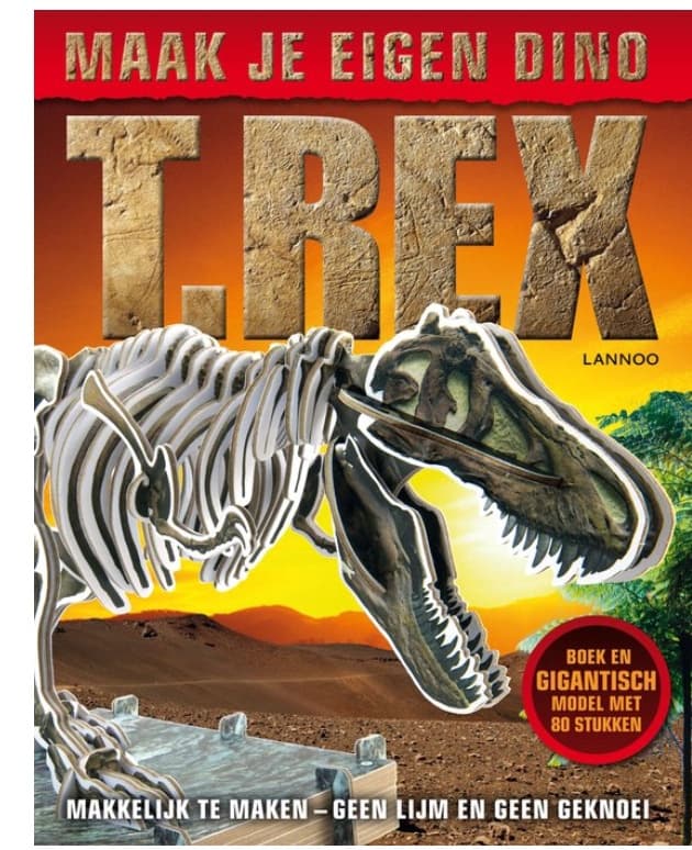 Maak je eigen T-Rex - Bouwset met 80 Onderdelen | Dino Speelgoed vanaf 5 Jaar