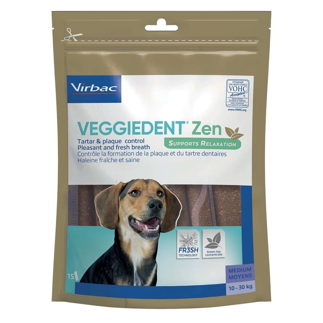 VIRBAC Veggiedent Zen M - hondensnoepje - 15 stuks