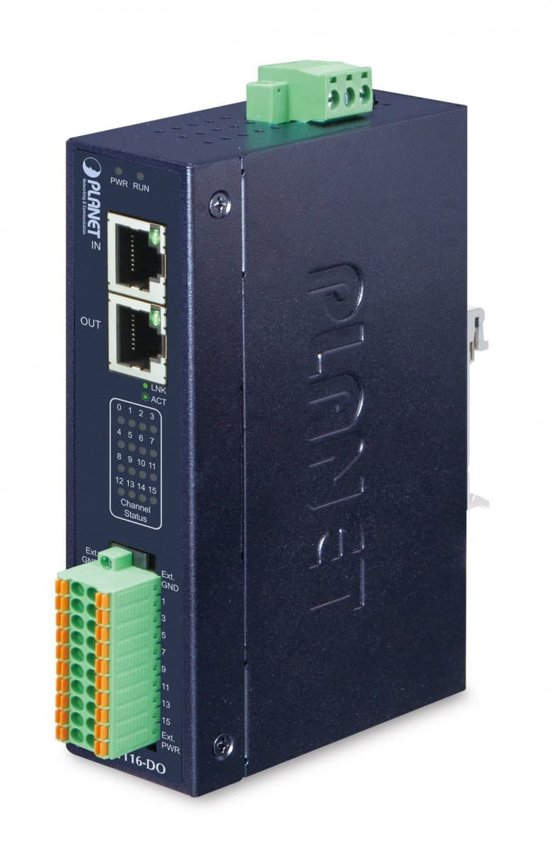PLANET Industrial EtherCAT Slave digitale & analoge IECS-1116-DO