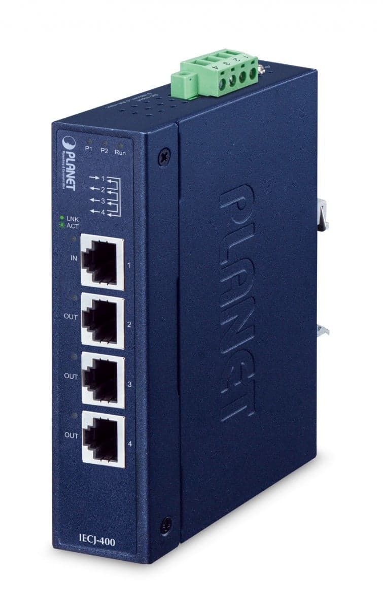 Planet IECJ-400 Industrial 4-Port EtherCAT Junction Slave IECJ-400