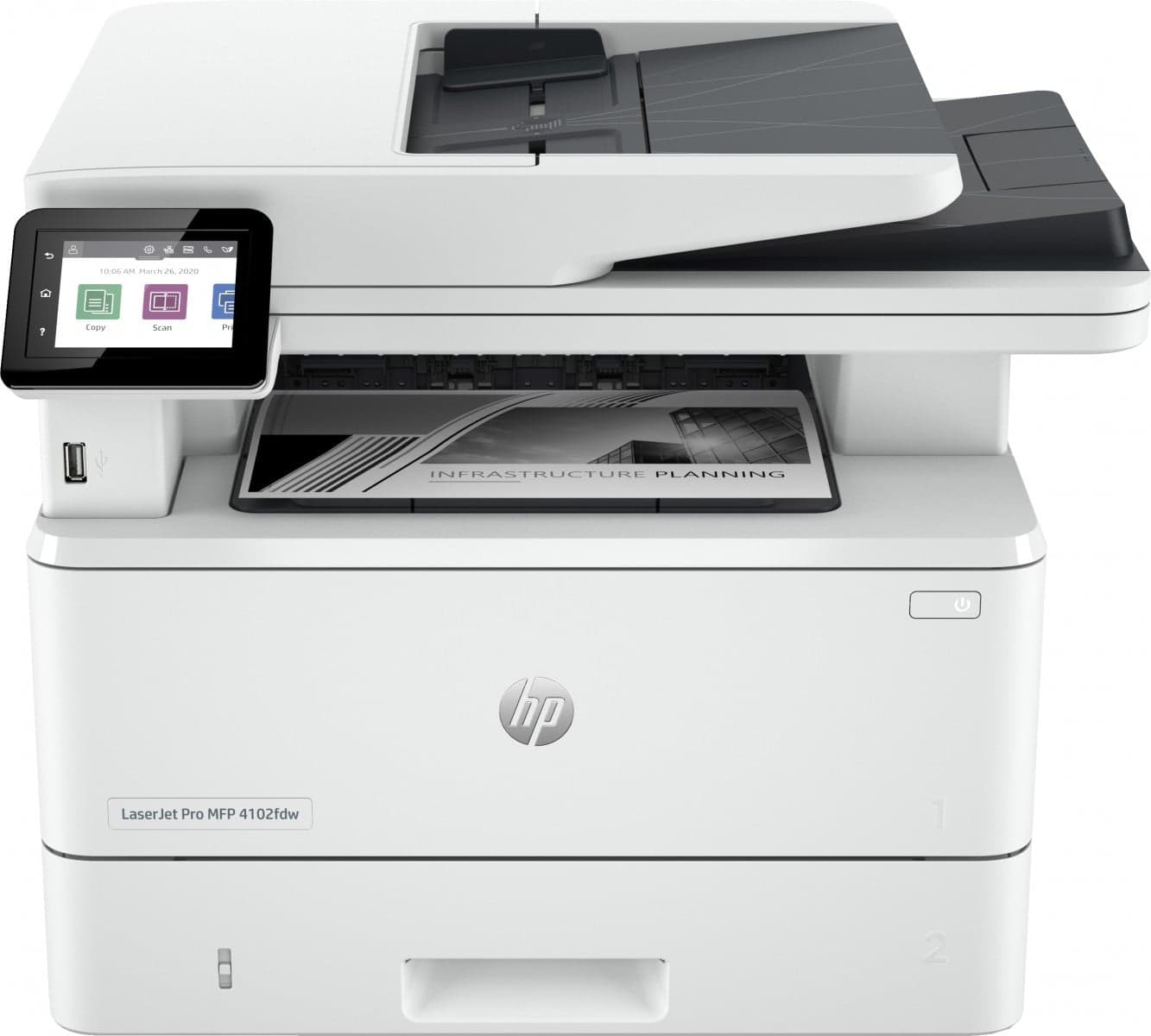 HP LaserJet Pro MFP 4102dw printer, Zwart-wit, Printer voor 2Z622F#B19