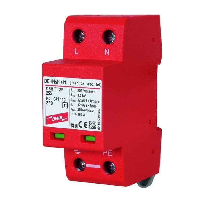 DEHN DSH TT 2P 255 2-polig gecombineerde bliksemstroom- en 941110