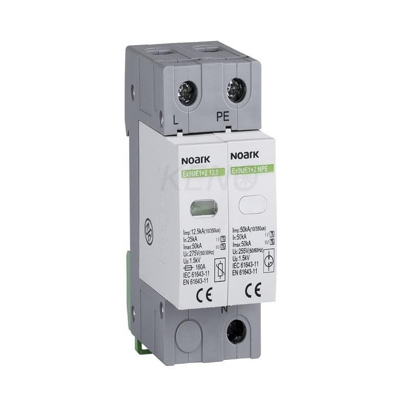 surge arrester, type I+II, 275 V AC, 12.5 kA, replaceable fuse 103334