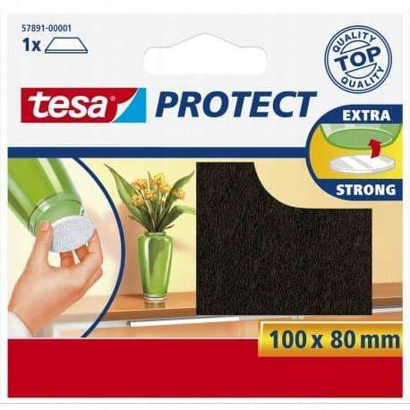 TESA PODKŁADKI FILCOWE 100x80mm BRĄZ (levertijd 8 werkdagen)