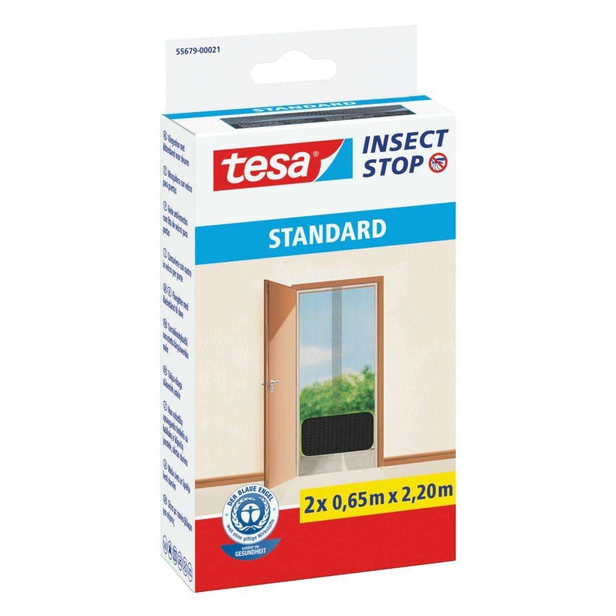 TESA MOSKITIERA DRZWI CZARNA STANDARD 1,2m x 2,2m (levertijd 8 werkdagen)