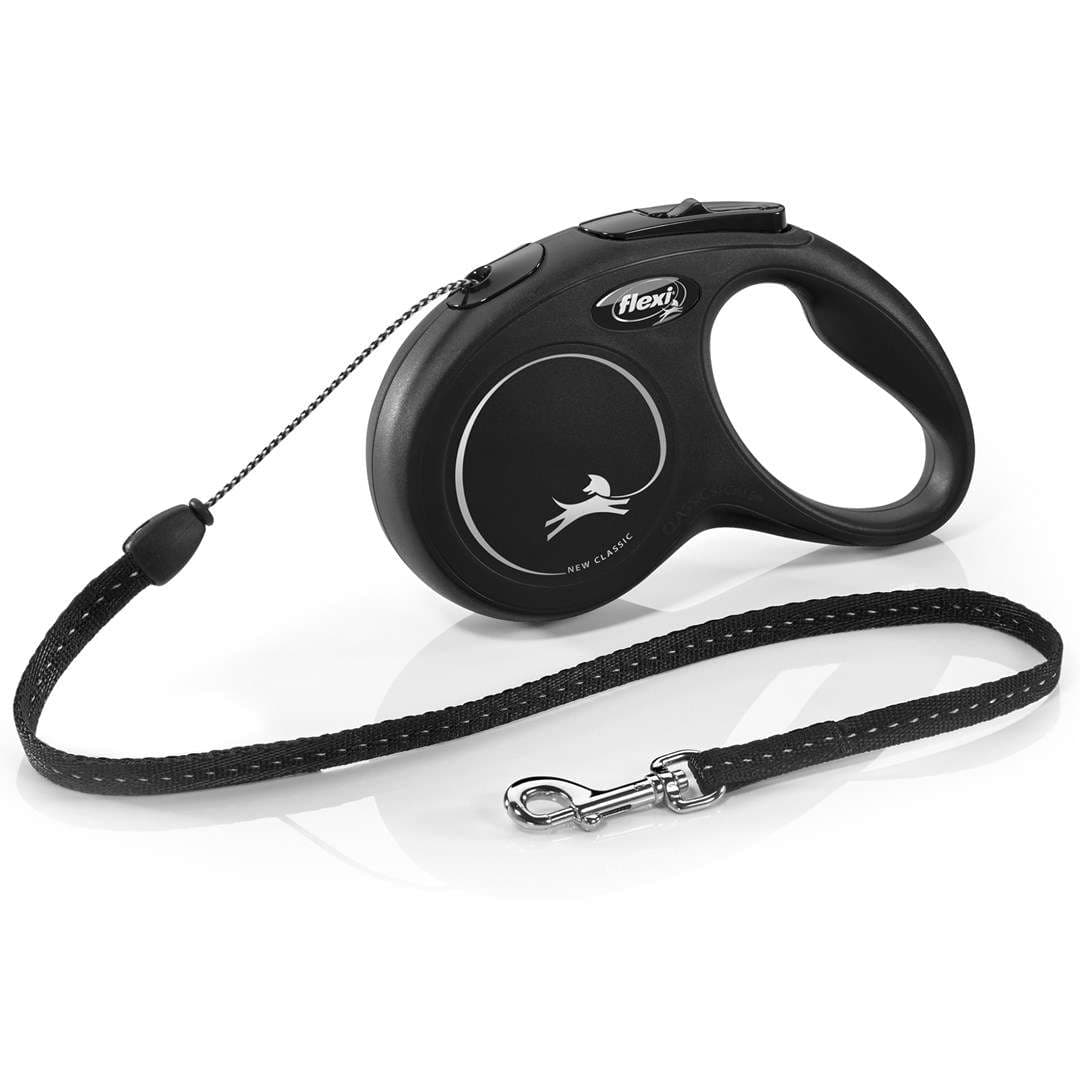 Flexi New CLASSIC 5 m Zwart Hond Intrekbare riem