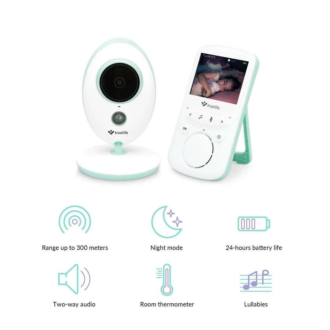 Elektronische babyfoon TrueLife NannyCam V24 Pro LCD 2,4” 20 fps