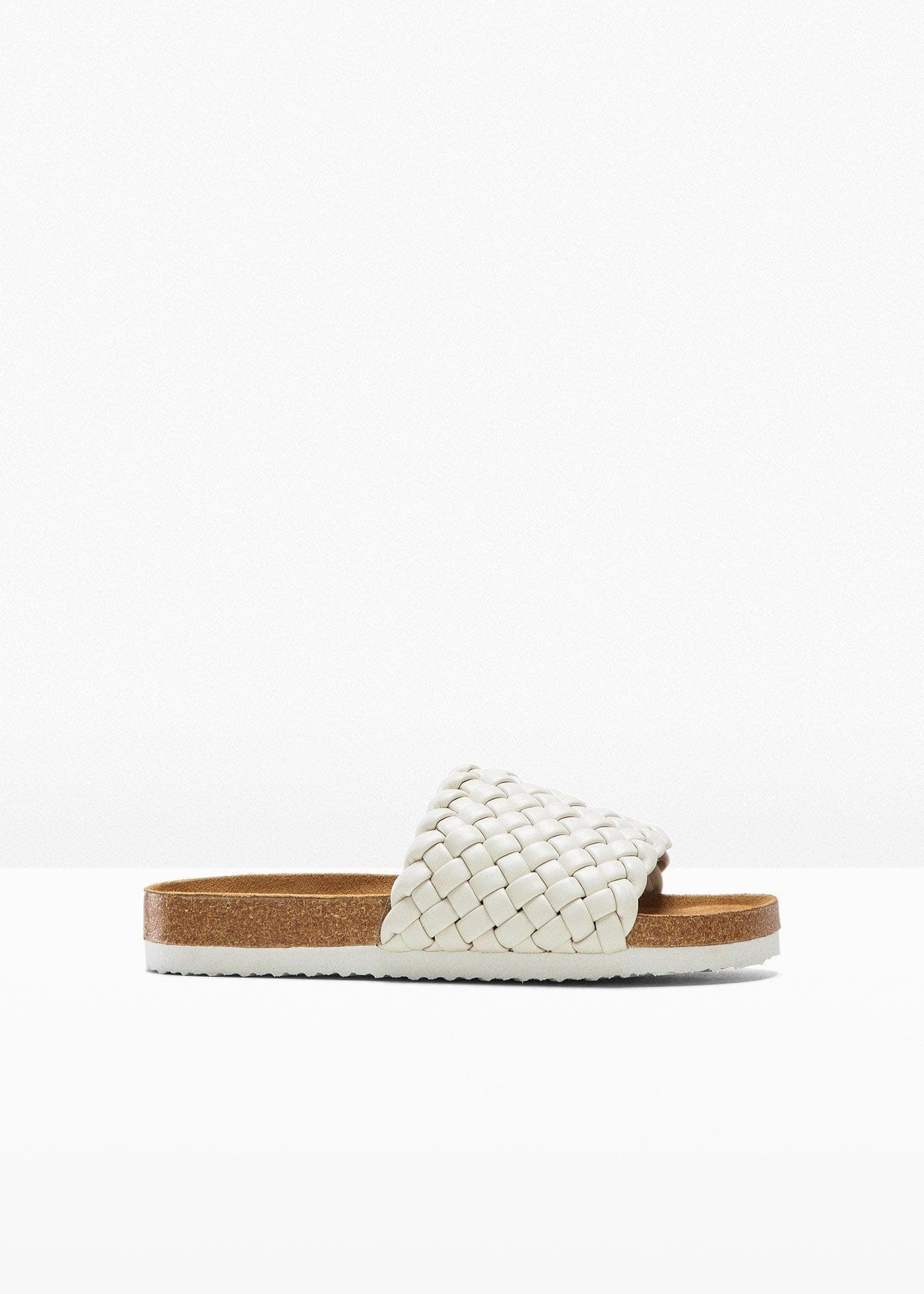 Slippers met vlechtwerk