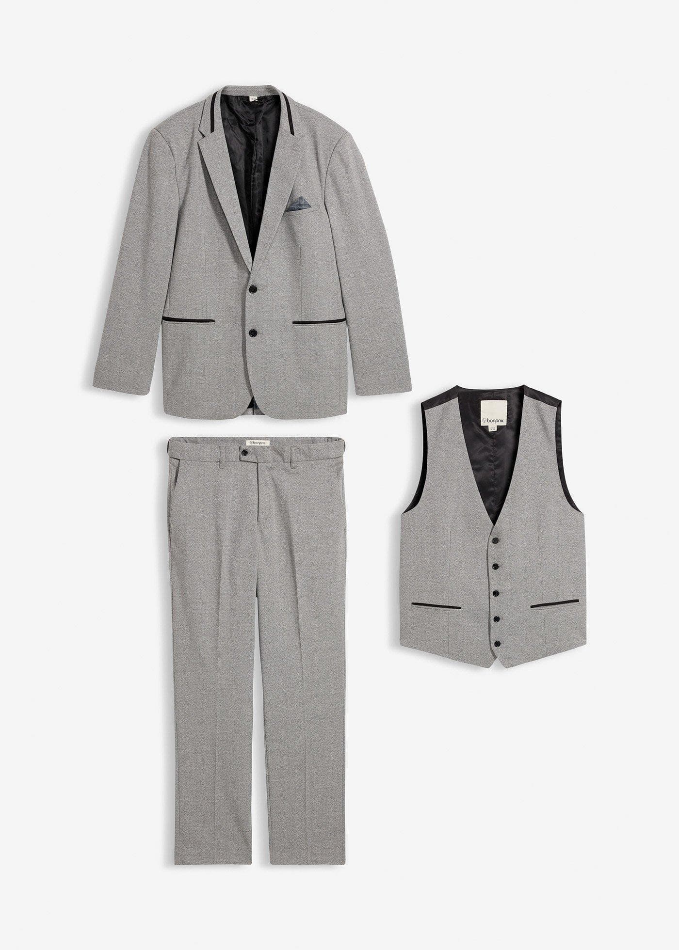 Pak met gilet, regular fit (3-dlg. set)