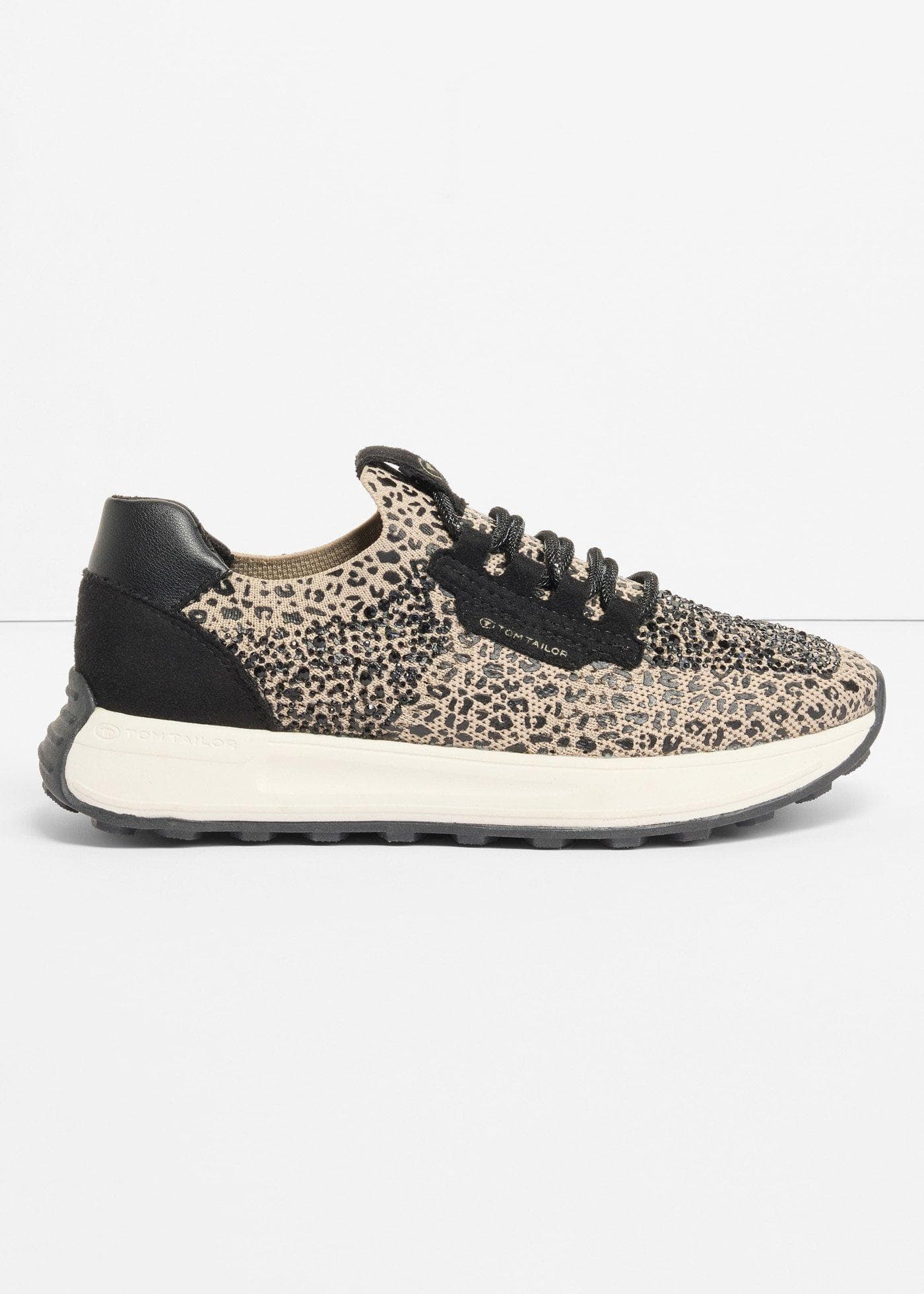 Sneakers van Tom Tailor met glitterdetails