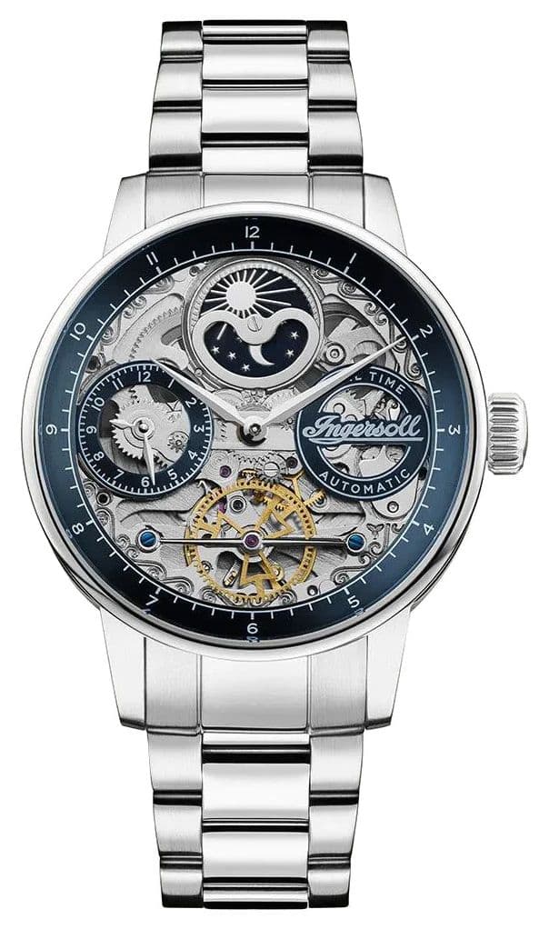 Ingersoll De jazz automatische (42 mm) skeleton wijzerplaat horloge