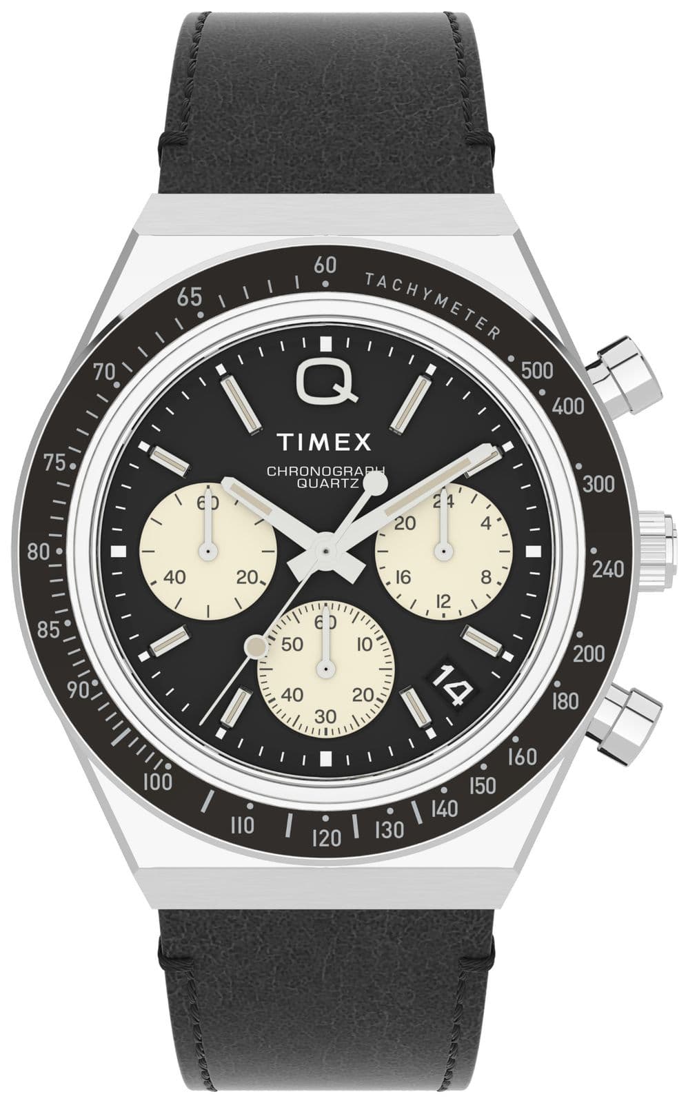 Timex Q-duiker geïnspireerde chrono (40 mm) zwarte horloge