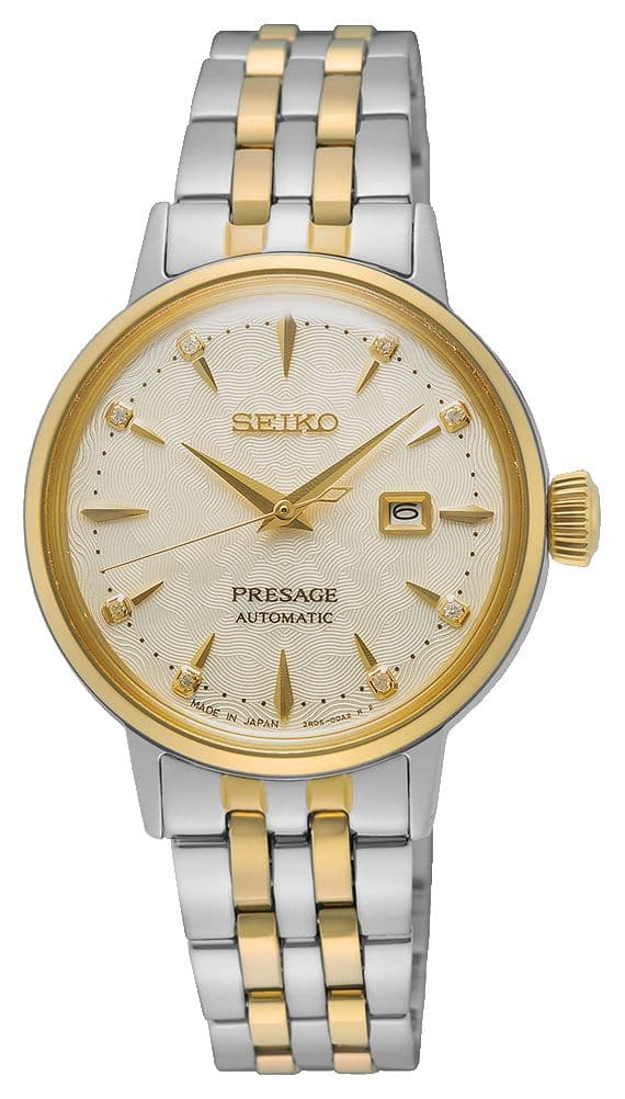 Seiko Presage cocktailtijd 'witte dame' diamanten twist (30, horloge