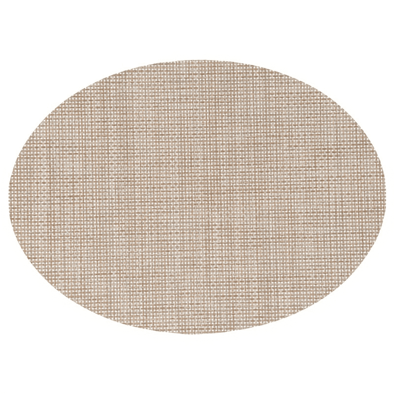 Secret de Gourmet Maoli Textiel Placemat - Ovaal, 48 x 35 cm, Lichtbruin
